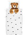 Snurk Bedding Set Duvet Cover and Pillowcase, Teddy - Single Bed 140 x 200/220 cm - 100% Cotton Duvet Sets