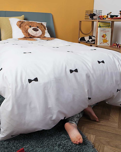 Snurk Bedding Set Duvet Cover and Pillowcase, Teddy - Single Bed 140 x 200/220 cm - 100% Cotton Duvet Sets