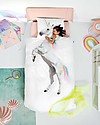 Snurk Bedding Set Duvet Cover and Pillowcase, Unicorn - Single Bed 140 x 200/220 cm - 100% Cotton Duvet Sets