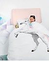 Snurk Bedding Set Duvet Cover and Pillowcase, Unicorn - Single Bed 140 x 200/220 cm - 100% Cotton Duvet Sets