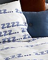 Snurk Bedding Set Duvet Cover and Pillowcase, Zzz - Single Bed 140 x 200/220 cm - 100% Cotton Duvet Sets