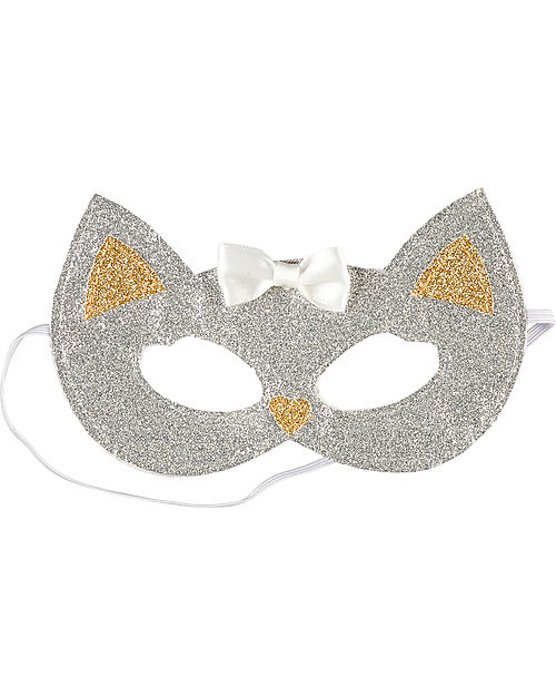 Souza! Cat Mask - Gold Silver Glitter - with Elastic Dressing Up & Role Play
