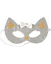 Souza! Cat Mask - Gold Silver Glitter - with Elastic Dressing Up & Role Play