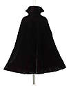 Souza! Dracula Cape Costume - Black - Teeth Included Dressing Up & Role Play