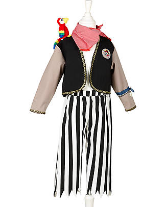 Souza! Duncan Pirate Costume - Multicolor - Parrot Included! Dressing Up & Role Play