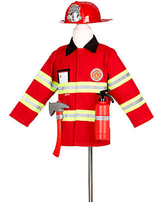 Souza! Fireman Set - Red - with Accessories Dressing Up & Role Play