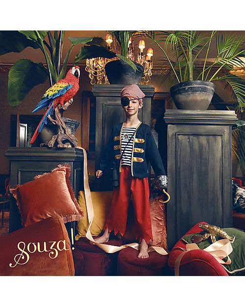 Souza! Jean Hook for Pirate Costume - Gray - Rich in Details Dressing Up & Role Play