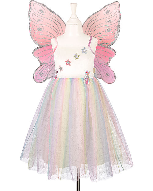Souza! Louanne the Elf Costume - Multicolor - Wings and Dress with Sparkly Details Dressing Up & Role Play