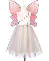 Souza! Louanne the Elf Costume - Multicolor - Wings and Dress with Sparkly Details Dressing Up & Role Play