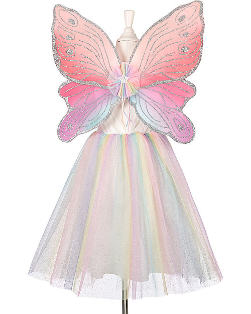 Souza! Louanne the Elf Costume - Multicolor - Wings and Dress with Sparkly Details Dressing Up & Role Play