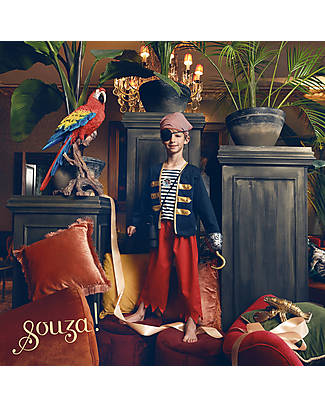 Souza! Robert the Pirate Costume - Multicolor - with Bandana Dressing Up & Role Play