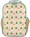 SoYoung Raw Linen Grade School Backpack, Olive Fox - Machine washable! Backpack