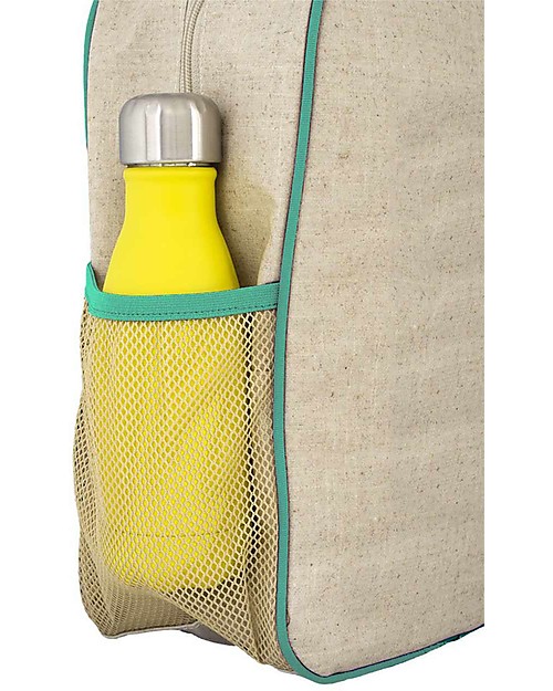 SoYoung Raw Linen Grade School Backpack, Olive Fox - Machine washable! Backpack