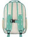 SoYoung Raw Linen Grade School Backpack, Olive Fox - Machine washable! Backpack