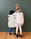 SoYoung Raw Linen Grade School Backpack, Olive Fox - Machine washable! Backpack
