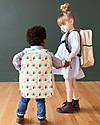 SoYoung Raw Linen Grade School Backpack, Olive Fox - Machine washable! Backpack