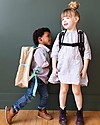 SoYoung Raw Linen Grade School Backpack, Olive Fox - Machine washable! Backpack