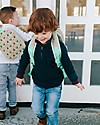 SoYoung Raw Linen Grade School Backpack, Olive Fox - Machine washable! Backpack