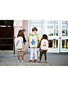 SoYoung Raw Linen Toddler Backpack, Orange Fox - Machine washable! Backpack