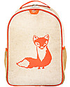 SoYoung Raw Linen Toddler Backpack, Orange Fox - Machine washable! Backpack