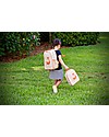 SoYoung Raw Linen Toddler Backpack, Orange Fox - Machine washable! Backpack