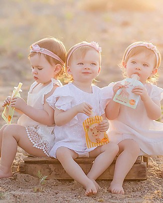 Squiz Sophie la Girafe - Set of 3 Eco-friendly Reusable Food Pouches - 90 ml Reusable Pouch