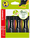 Stabilo Eco Highlighters GREEN BOSS - case of 4 , assorted colours Draw And Color