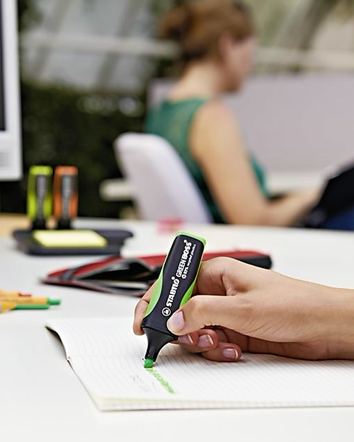 Stabilo Eco Highlighters GREEN BOSS - case of 4 , assorted colours Draw And Color