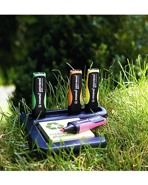 Stabilo Eco Highlighters GREEN BOSS - case of 4 , assorted colours Draw And Color