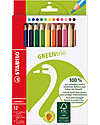 Stabilo GreenTrio Crayons - Case of 12 assorted colours. Eco-friendly! Draw And Color