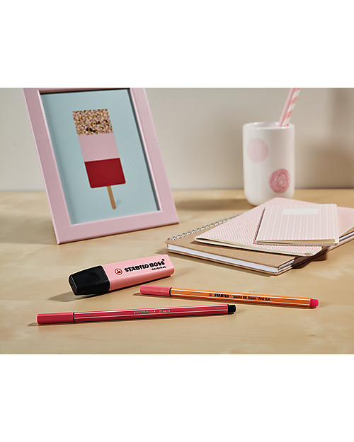 Stabilo Stabilo Boss Pastel Wallet of 4 Draw And Color