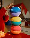 Stapelstein 6-Piece Mini Stacking Set - Rainbow Set - Classic - Perfect for Balance Games Balance Toys_