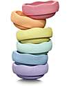 Stapelstein 6-Piece Mini Stacking Set - Rainbow Set - Pastel - Perfect for Balance Games Balance Toys_