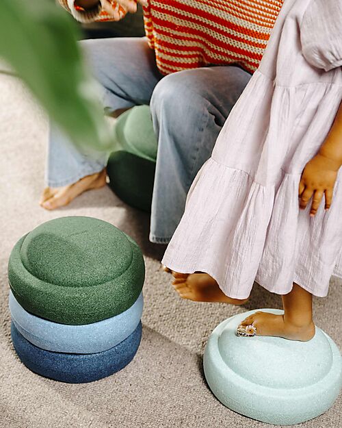 Stapelstein 7-Piece Standard Set - Waters & Greens - Sustainable Material Balance Toys_
