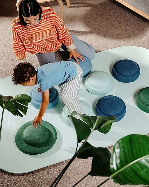 Stapelstein 8-Piece Standard Set - Waters & Greens - Sustainable Material Balance Toys_