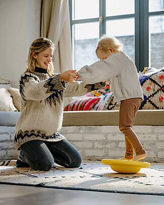 Stapelstein Balance Board - Yellow - Ideal for balance exercises! Balance Toys_