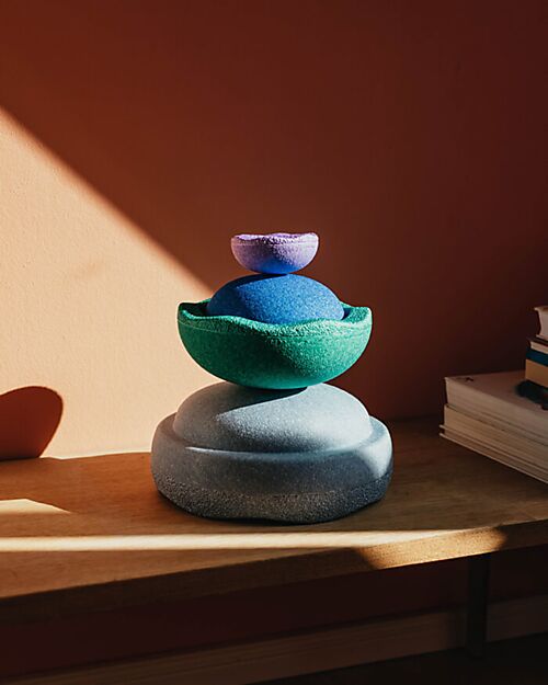 Stapelstein Balance Steps Inside - Cool Classic - Three Different Dimensions! Balance Toys_
