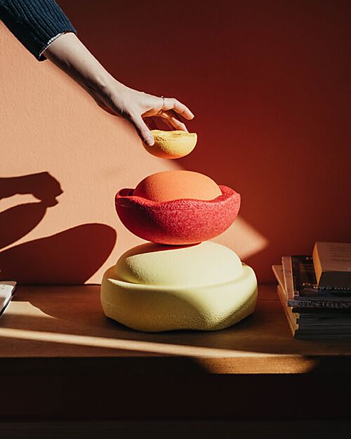 Stapelstein Balance Steps Inside - Warm Classic - Three Different Dimensions! Balance Toys_
