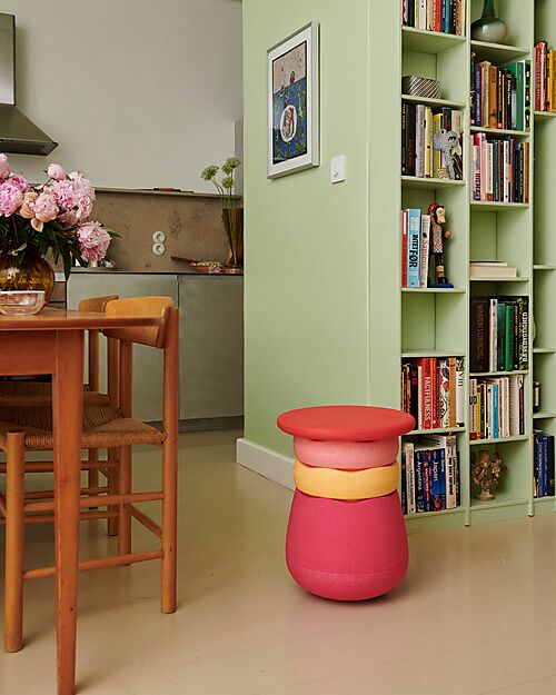 Stapelstein Dynamic Seat Base - Pink - Improves balance and posture Balance Toys_