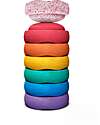 Stapelstein Mini Set of 6 Stackable Elements - Rainbow Set - Classic - Blush - Ideal for Balance Exercises Balance Toys_