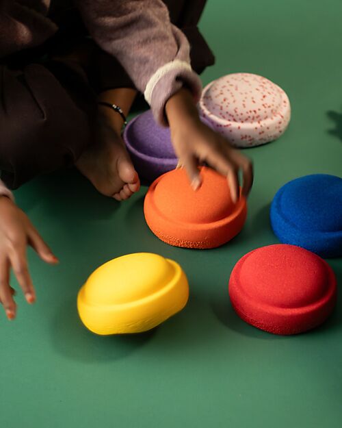 Stapelstein Mini Set of 6 Stackable Elements - Rainbow Set - Classic - Blush - Ideal for Balance Exercises Balance Toys_