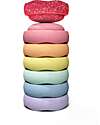 Stapelstein Mini Set of 6 Stackable Elements - Rainbow Set - Pastel - Blush Ideal for Balance Exercises Balance Toys_