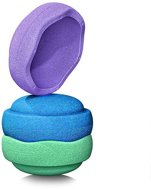 Stapelstein Original Cool Classic - Green Edition - Recyclable Polypropylene - Ideal for balance exercises! Balance Toys_