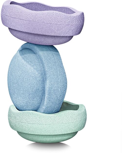Stapelstein Original Cool Pastel - Recyclable Polypropylene - Ideal for balance exercises! Balance Toys_