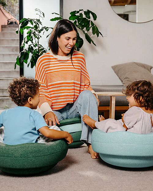 Stapelstein Original Grow Duo - Greens - 100% Recyclable Balance Toys_