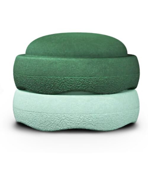 Stapelstein Original Grow Duo - Greens - 100% Recyclable Balance Toys_