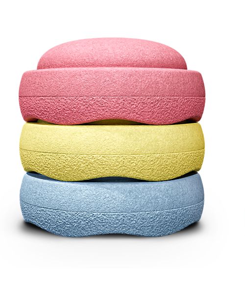 Stapelstein Original Primary Pastel - Recyclable Polypropylene - Ideal for balance exercises! Balance Toys_