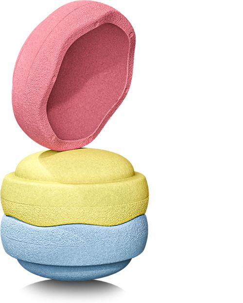 Stapelstein Original Primary Pastel - Recyclable Polypropylene - Ideal for balance exercises! Balance Toys_