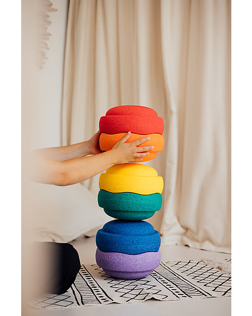 Stapelstein Original Rainbow Classic- Recyclable Polypropylene - Ideal for balance exercises! Balance Toys_