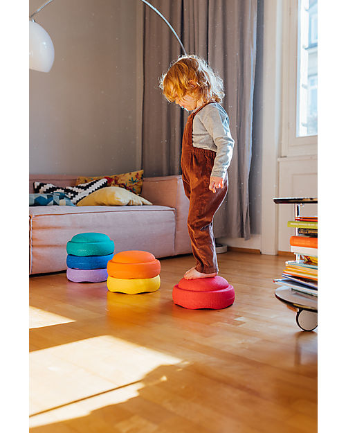Stapelstein Original Rainbow Classic- Recyclable Polypropylene - Ideal for balance exercises! Balance Toys_
